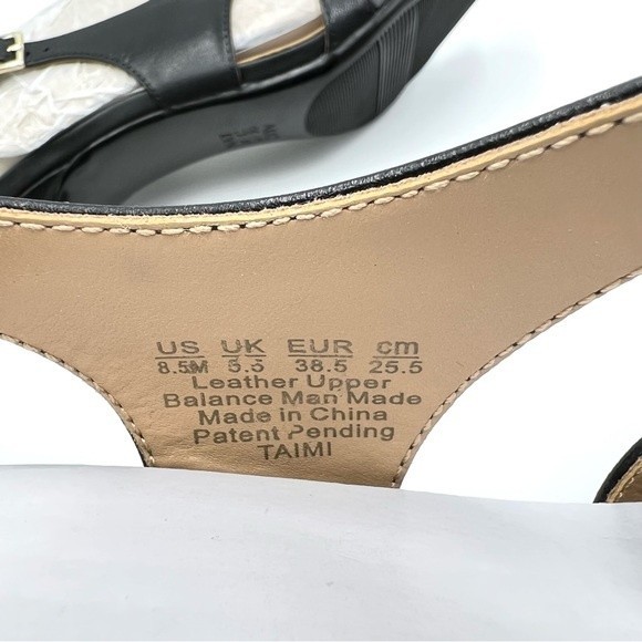 Naturalizer Womens Black Leather Strappy Taimi Dress Sandals Low Heels Shoes 8.5 - Picture 12 of 12